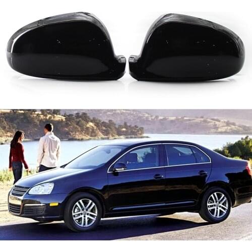 Gloss Black Door Mirror Cover Cap Style Gloss Black Side Mirror Cover for Volkswagen Golf 5 GTI MK5 Golf 5 6 Plus