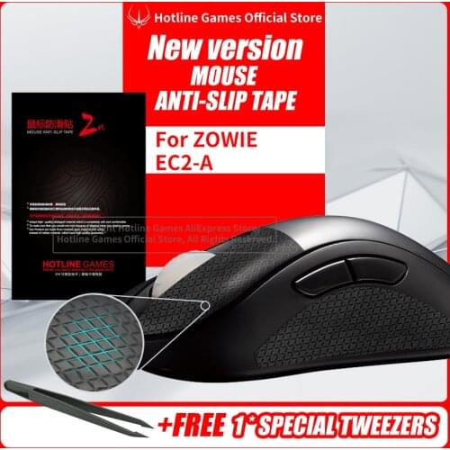 Hotline Games Mouse Anti-Slip Grip Tape for ZOWIE EC-2A Mouse Sweat Resistant Pads Mouse Side Anti-Slip Stickers Mouse Skates