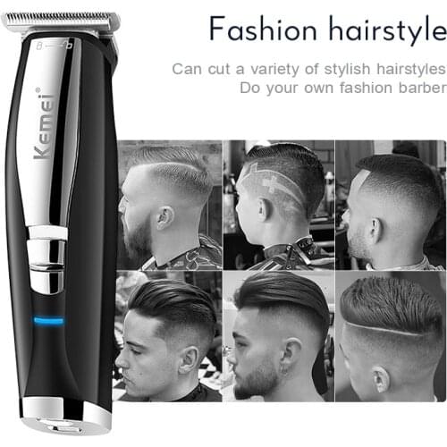 Kemei Electric Hair Trimmer Hair Clipper Hair Cutting Machine Household Scoring Push Bald Electric Clippers 2-in-1 Carving