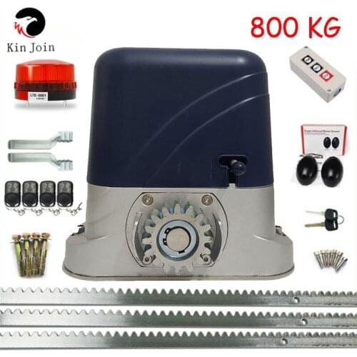 KINJOIN Move 800kg Door AUTOMATIC SLIDE GATE OPENER ELECTRIC OPERATOR Wheeled Machine SECURITY Kits With 4m Rack