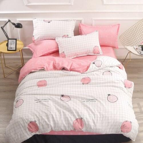 Pomegranate Fruit Printing Bedding Set 3/4pcs Bed Linen Duvet Cover Pillowcases Bed Sheet Bedromm Decor Home Textile Bedclothes