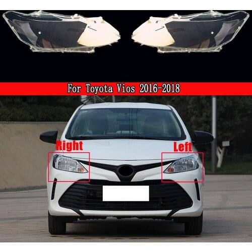 Car Headlight Lens Cover Replacement Head Lamp Covers For Toyota Vios 2016~2018 Car Headlamp Cover Replacement Auto Shell