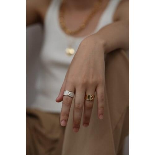 Brass Enamel Crossed Open Rings Women Jewelry Chic Punk Gothic Boho Hiphop Runway Party Designer Japan Korea Fashion
