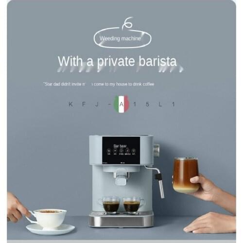 Small Italian Coffee Machine Home Full Semi-automatic Small Steam High-Pressure Extraction Milk Bubble Fancy Coffee