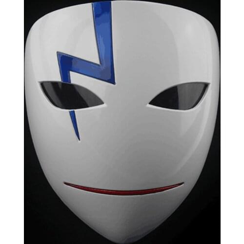 Movie Theme Party Masks Anime Smile Hei Lee Cosplay Props Halloween Darker Than Black Resin Masks Dropshipping Good Quality