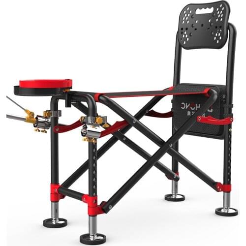 New multifunctional wild fishing chair all terrain folding portable small fishing chair reclining platform fishing chair