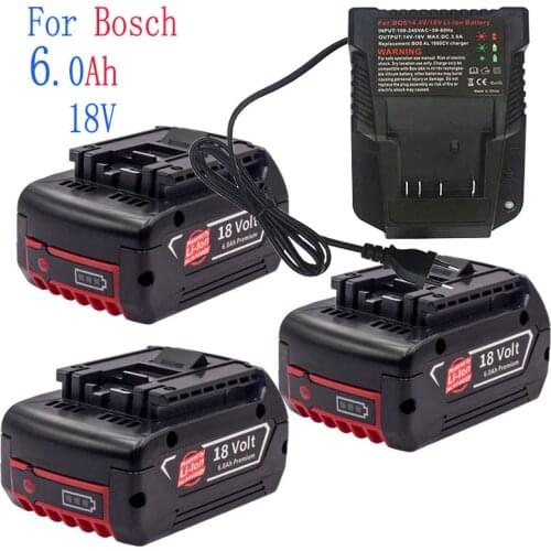 Rechargeable Electric Impact Drill, Lithium Battery Powered Portable Tool, Suitable For Bosch 18V6.0AH Wrench Angle Grinder Mach