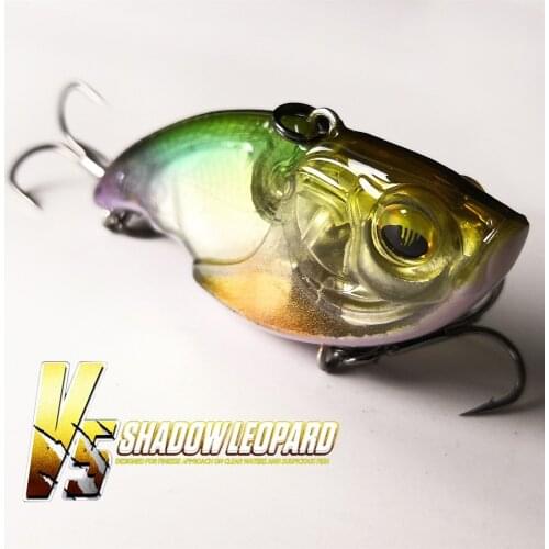 Elitelure V5 Shadow Leopard Vib Blade Lipless Crankbait Lures 50mm/12g Sinking Artificial Crank Bait For Bass Fishing