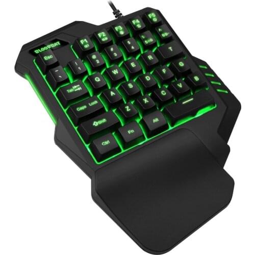 Wired Gaming Mobile Keyboard Mouse Converter for Android IOS Apple Mobile Phone Tablet PUBG Survival Rules Single Hand Mini Usb