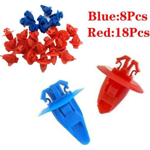 Blue+Red Fixing Clip FOR 2001-2004 Toyota Tacoma Fender Flare Retainer Clip 90904-67036 90904-67037