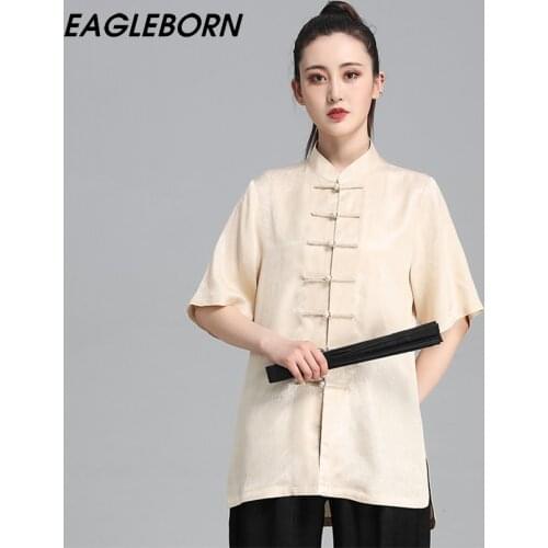 Traditional Chinese Clothing for Women Tai Chi Uniforms Chinese Clothes for Women T-shirt Set Kung Fu Uniform Tai Chi Clothing