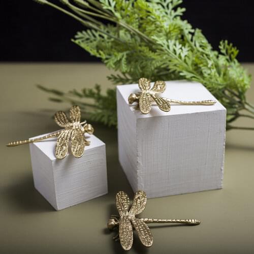 Dragonfly Shape/ brass Knobs Cupboard Pulls Drawer Knobs Kitchen Cabinet Handles Furniture Handle Hardware MJ707