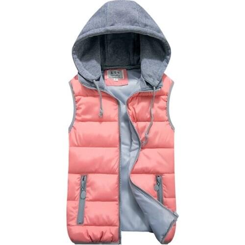 Vest Woman Jacket Waistcoat for Women Down Cotton Winter Sleeveless Vests Ladies Coat Eam 2020 Veste Femme KJ381 s e