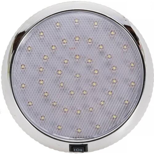1pcs 12V LED 5W Car Roof Light White Interior Ceiling Reading Light Lamp Universal for Boat Dome Caravan Truck