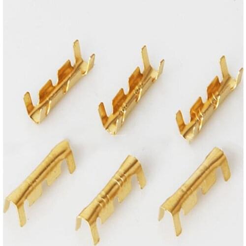 100Pcs Double U-Type Line Pin Cable Connector Copper 0.5-1.5mm Square Wire Terminal SUB Sale