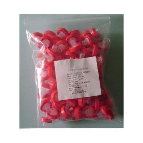 NEW 100pcs PTFE Syringe Filters 13mm 0.22um non-sterilized