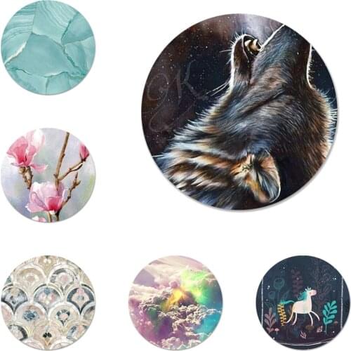 58mm Dark Various Style Wolf Icons Pins Badge Decoration Brooches Metal Badges For Backpack Decoration
