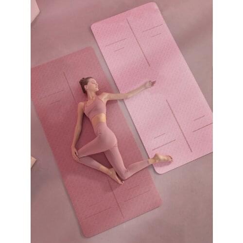 72 x 24 x 0.24 inches（1830*610*6mm）Non-slip Thicken ECO-friendly Portable TPE Yoga Mat with free carrying strap and bag