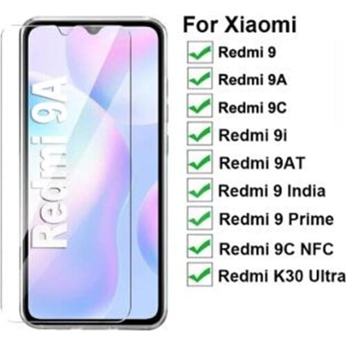 9D Tempered Glass For Xiaomi Redmi 9AT 9i 9C 9A 9 9 India/9 Prime/9C NFC Vidrio For Xiaomi Redmi K30 Ultra Protective Glass Film