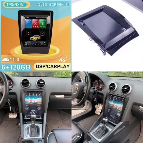4G +128G Android 10.0 Tesla Bildschirm ist Geeignet Für Audi A3 2004 2012 GPS Autonavigation Multimedia Stereo Player Audio Host