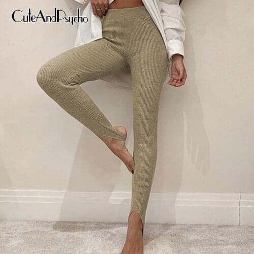 Женские трикотажные брюки Cuteandpsycho China At AliExpress