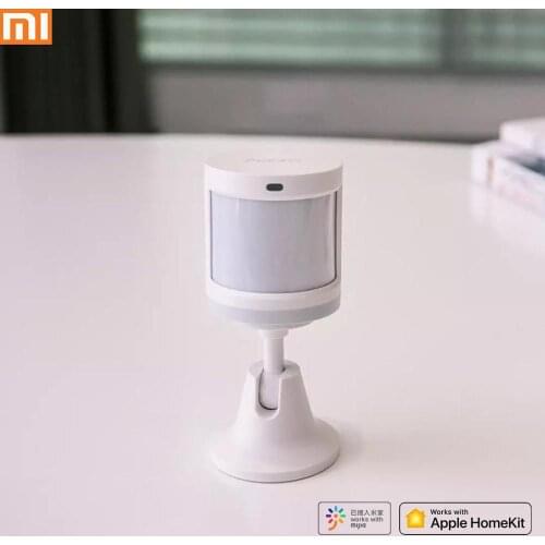 Xiaomi mijia Smart Home Human Body Sensor Security Device Stand Movement Sense Light Intensity Detection APP Wireless Connection