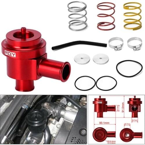 For Beetle Golf Jetta - 1.8T 2.7T 98-05 Aluminum Blow Off Valve Turbo BOV Diverter Valve Kit Red