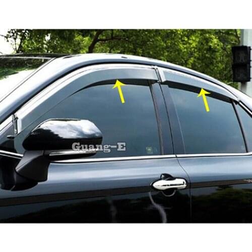 For Toyota New Camry XV70 2017 2018 2019 2020 Car Cover Plastic Window Glass Wind Visor Rain Sun Guard Vent Frame Lamp Hoods