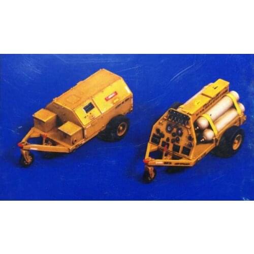 Scene model Resin modern aircraft ground handling (including stickers) 1:48