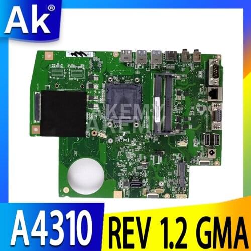 New Akemy A4310 Mainboard FOR Asus A4310 all-in-one motherboard desktop mainboard REV 1.2 GMA 100% Test OK