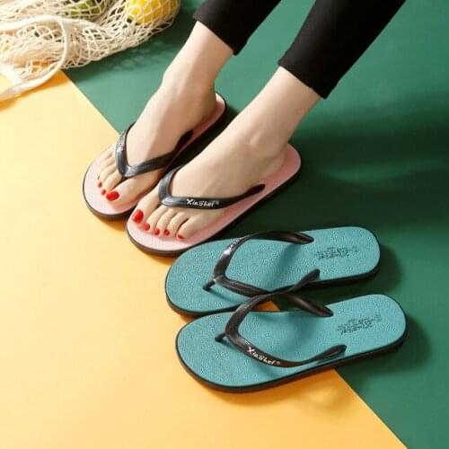 New fashion women summer slippers flip flops women sandals beach shoes