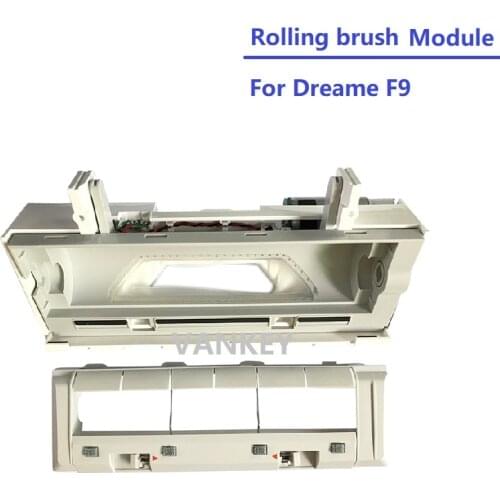 New Main Brush Module with Housing for Dreame F9 Robot Vacuum Cleaner Spare Parts with Motor Main Brush Cover