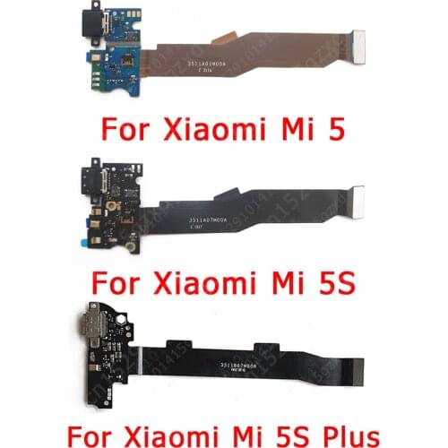 Original Charge Board for Xiaomi Mi 5 5S Plus Mi5 Mi5S USB Charging Port PCB Dock Connector Flex Cable Replacement Spare Parts