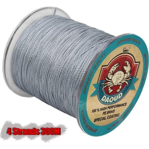300M PE Braided Wire Fishing Line 4 Strands 0.10mm-0.80mm 8LB-140LB Japan Strong Multifilament Fiber Fishing Line