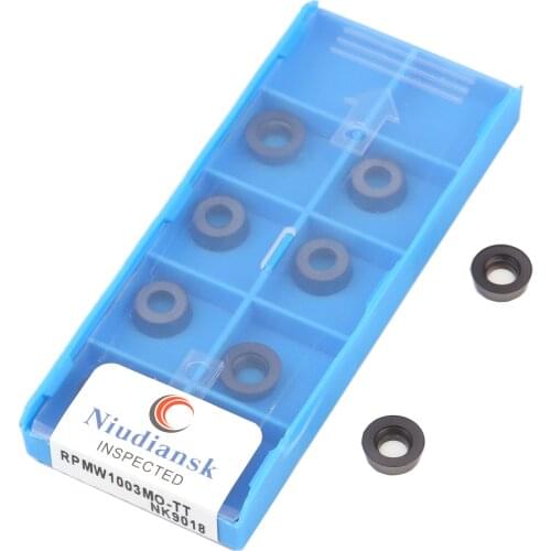 RPMW1003MO-TT NK9018 Carbide Inserts CNC Lathe Tool R5 Milling Turning Tools RPMW1003 Milling Blade Stainless Steel Cutting Tool