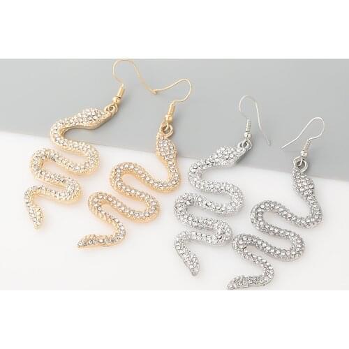 Pauli Manfi 2021 Fashion Metal Acrylic Snake Earrings Womens Creative Popular Dangle Earrings Party Accessories