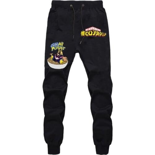 Anime My Hero Academia Pants Mens Joggers Hip Hop Streetwear Track Pants Fitness Trousers Long Pants Autumn Winter Sweatpants