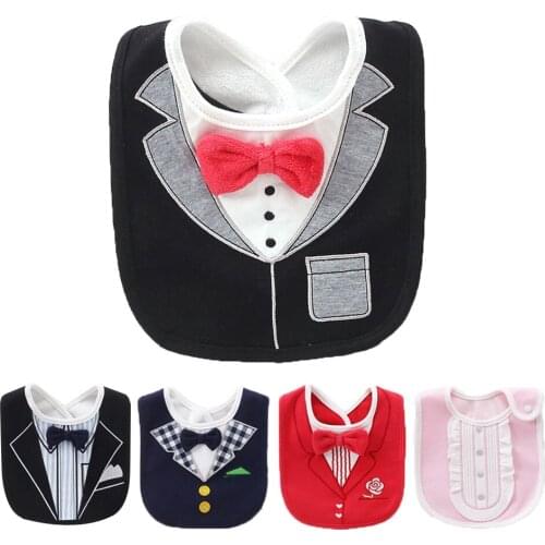 Newborn Scarf Baby Dress Bib Waterproof Feeding Bib Bandana Bow Tie Baby Bibs Wet Wipes Bebes Silicone Bib Bebes Saliva Towel
