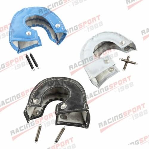 Exhaust Turbo Blanket Wrap Heat Shield T25 T28 GT28 GT30 GT35 T37 T3 BLUE/BLACK/SILVER