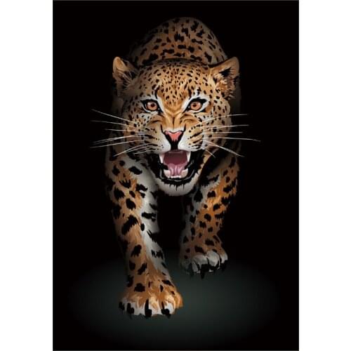 Iron-On Transfers For Clothing Tops Fashion Heat Transfer Diy Appliqued Vinyl Patch For Clothing Tiger Pattern Stickers