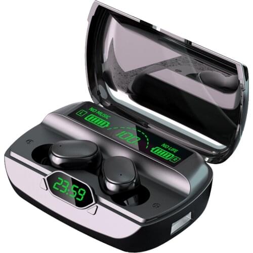 G6 Bluetooth 5.1 TWS Earbuds True Wireless Headphones with Microphone 1200mAh Charging Box USB Output Sweatproof Sports Headset