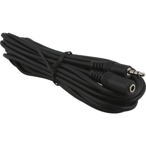 3.5 MM STEREO MALE/FEMALE 5 METERS EXTENSION CABLE