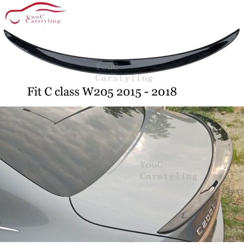 W205 ABS Painted Tail Trunk Lip Wing AMG Style Rear Spoiler For Mercedes C class W205 Spoiler C180 C200 C300 2015 - 2018