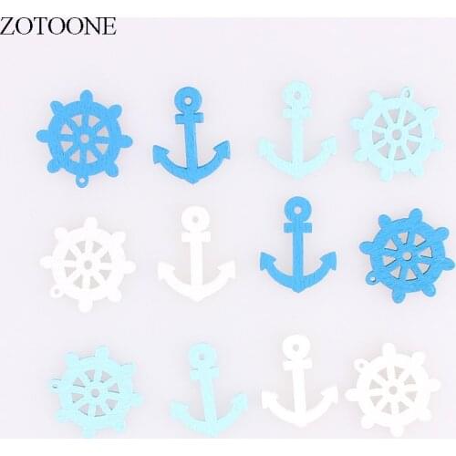 ZOTOONE Handmade Wooden Cartoon Buttons Noel Accessories Scrapbooking for Clothing DIY Snap Craft Decoration Button E