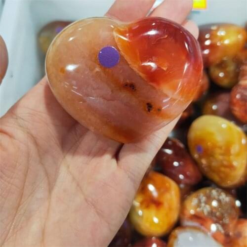 1pcs 300g Natural agate specimen red agate heart ,red carnelian ,natural crystal heart stone