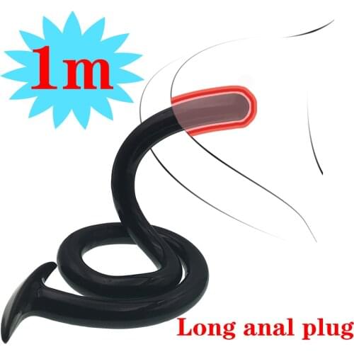 100CM Anal Butt Plug Super Long Soft Anus Massage Sex Toys For Women Men Gay Masturbator Anal expander SM Games Adult Products