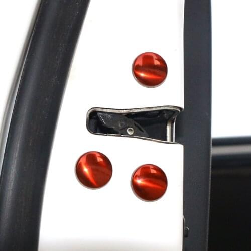 12PCS Universal Car Interior Door Lock Screw Protector Nuts Bolts Cover Cap for Toyota RAV4 avensis auris hilux Corolla Camry