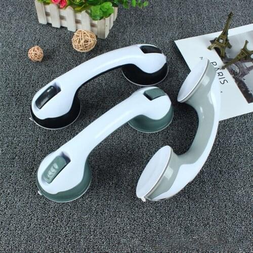 1/2 Stuks Veiligheid Helpen Handvat Anti Slip Ondersteuning Wc Badkamer Veilig Grab Bar Handle Vacuüm Sucker Zuig cup Leuning