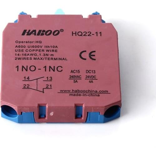 22mm IDEC Similar Contact Normally Open Normally Closed 1NO,1NC,1NO1NC,2NO,2NC