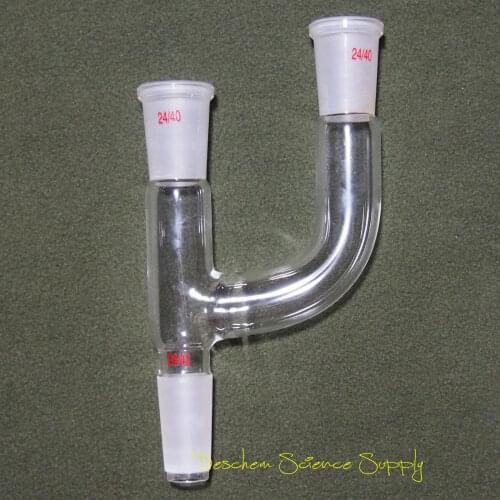 24/40,3-Way Glass Claisen Adapter,Laboratory Chemistry Glassware